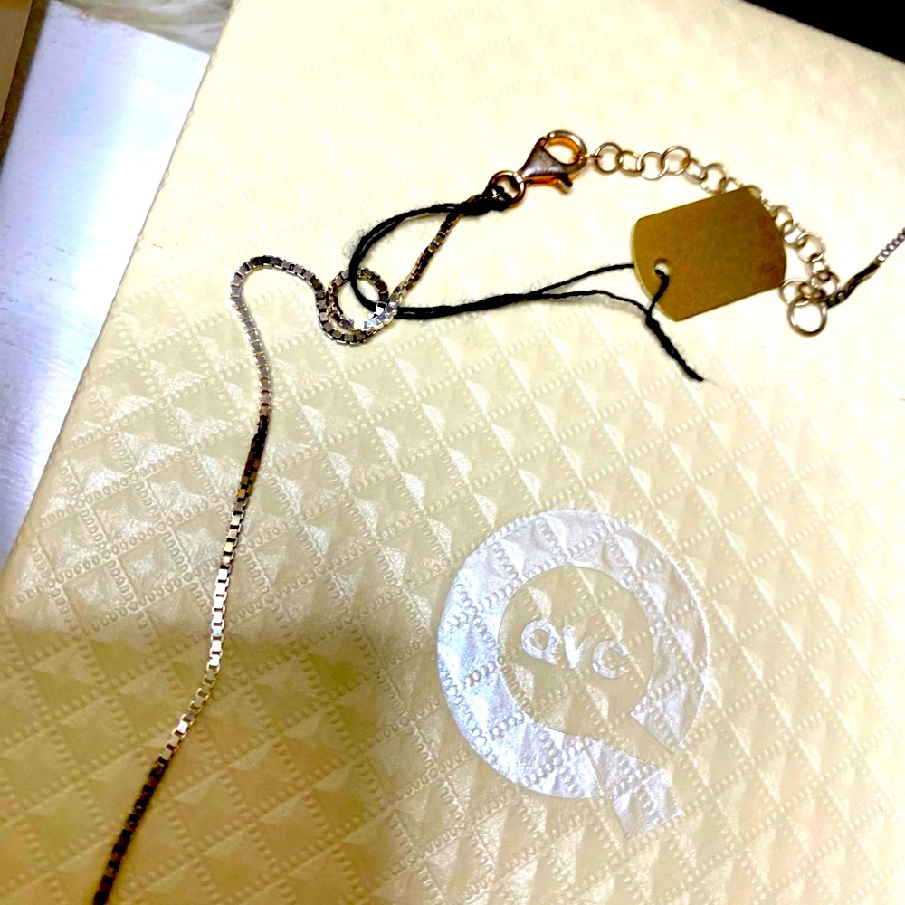 NEW Curved Burnished Bar Necklace, 925 Sterling Silver, By QVC’s Silver Style - Picture 7 of 9